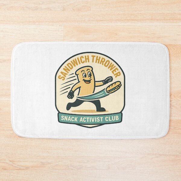 Item preview, Sandwich Thrower - Retro Protest Poster Parody designed and sold by auna-quade.