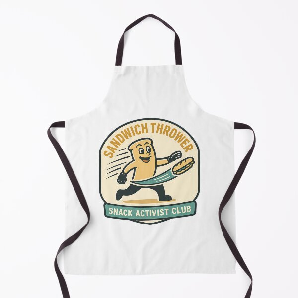 Item preview, Sandwich Thrower - Retro Protest Poster Parody designed and sold by auna-quade.
