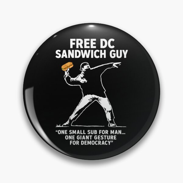 Item preview, Free Dc Sandwich Guy  Political Protest Art Poster designed and sold by auna-quade.