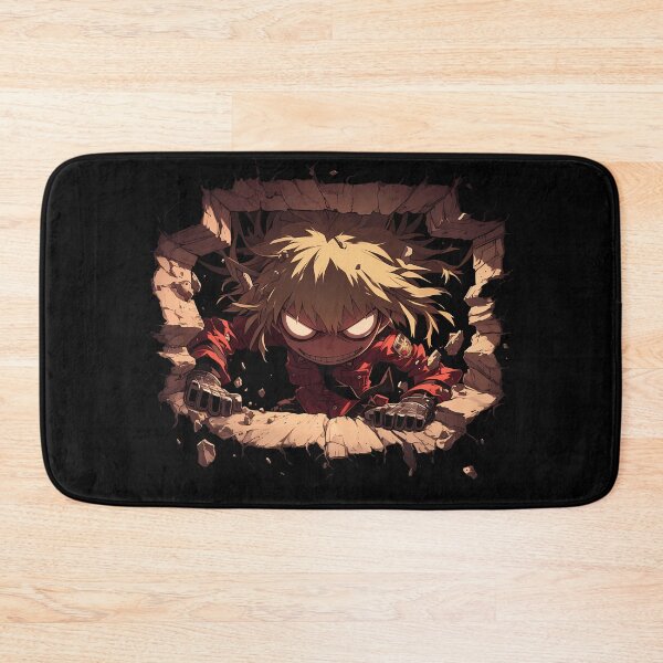 Item preview, Seras Victoria Hellsing Anime Grinning Peeking Through Stone Wall designed and sold by TorbenKuhano.