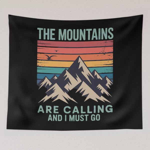 Item preview, Mountains are Calling & I Must Go Mountain designed and sold by ValerieRodrigue.