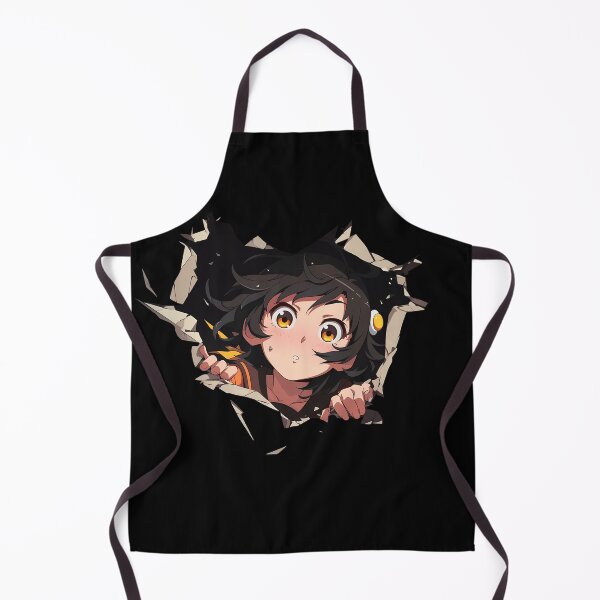 Item preview, Tsukihi Araragi Bakemonogatari Peeking Wall Break Surprised Golden Eyes Soft Anime designed and sold by TorbenKuhano.
