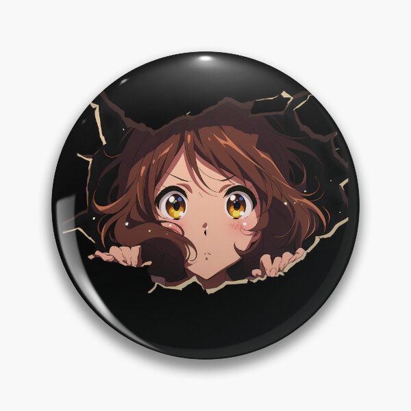 Item preview, Kumiko Oumae Sound Euphonium Hibike Euphonium Peeking Wall Crack Curious Eyes Anime designed and sold by TorbenKuhano.