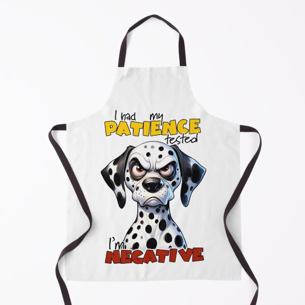 Item preview, Grumpy Dalmatian Dog – Patience Tested Funny Dog Design designed and sold by FunnyTeeByMe.