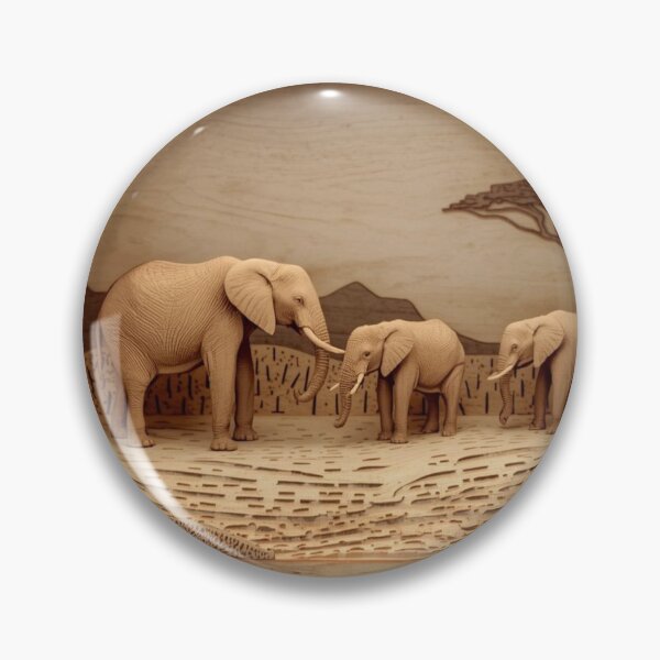 Item preview, Layered Wood Elephant Diorama – Identity Warmth Christmas designed and sold by SavannaStrikes.