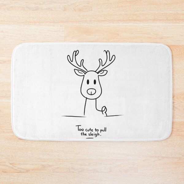 Item preview, Too cute Raindeer lineart designed and sold by LaurannaDesign.