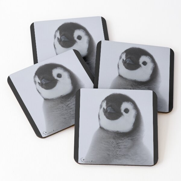 Item preview, Cute Emperor Penguin Chick 2 original size logo mid L designed and sold by SBPenguins.