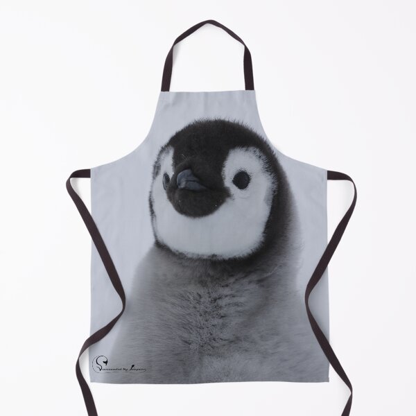 Item preview, Cute Emperor Penguin Chick 2 original size logo mid L designed and sold by SBPenguins.