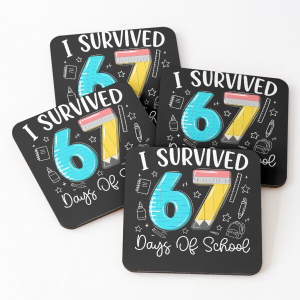 Item preview, I Survived 67 Days Of School Six Seven Meme Teacher Student designed and sold by MadalynKiehn.