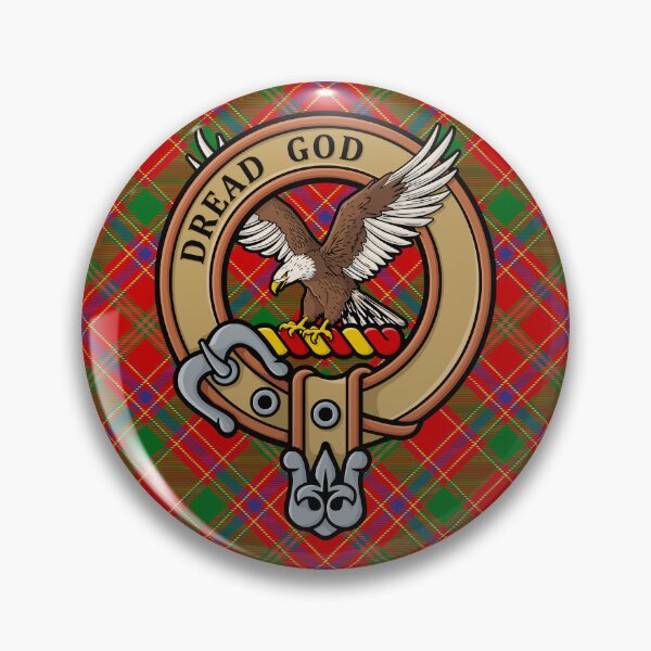 Artikelvorschau, Clan Munro Wappen über Tartan entworfen und verkauft von sifis.