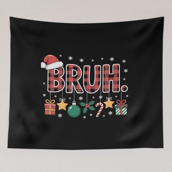Item preview, Bruh Christmas Red Plaid designed and sold by TorjeARTStore.