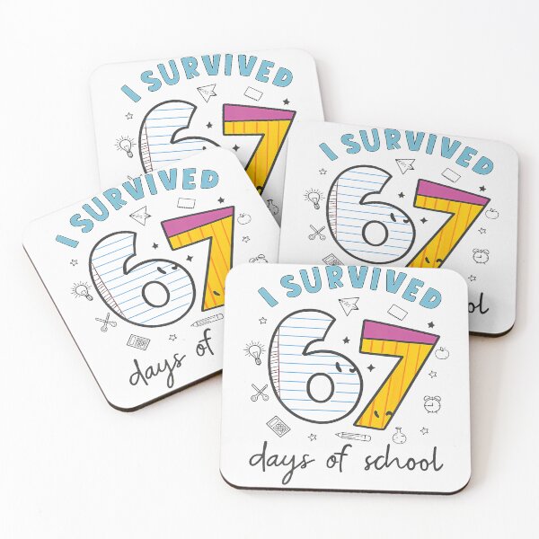 Item preview, I Survived 67 Days Of School Funny 6 7 Meme Teacher Student designed and sold by MadalynKiehn.