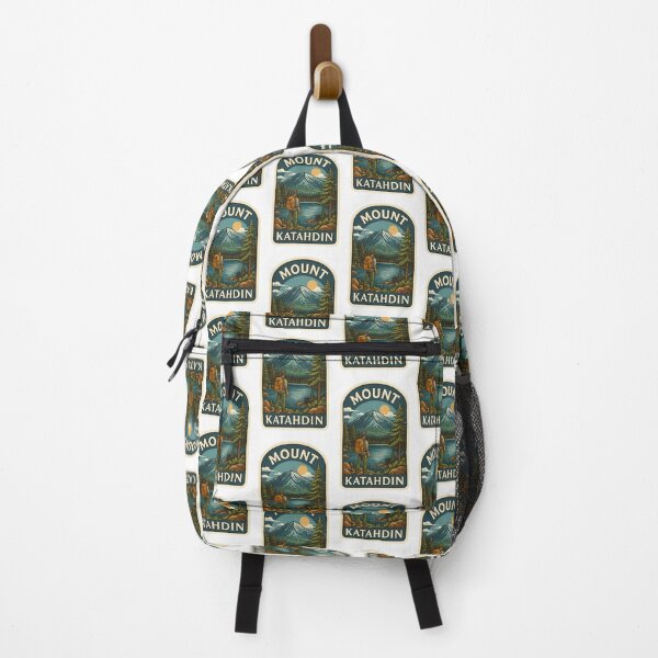 Item preview, Mount Katahdin Wilderness with Hiker and Lake designed and sold by Aryabek.