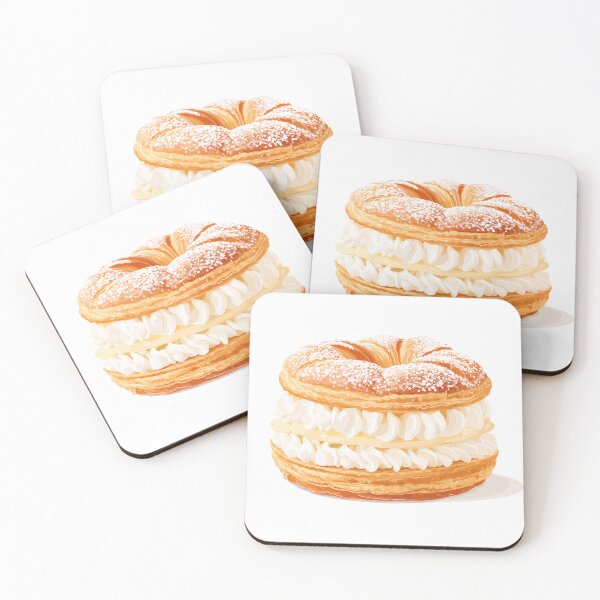 Item preview, Paris-Brest – French Dessert Illustration designed and sold by BobaBunny76.
