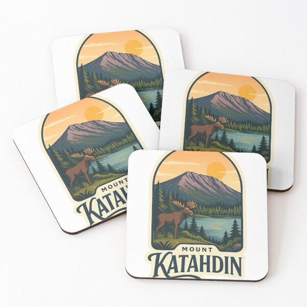 Item preview, Mount Katahdin Lakeside with Moose designed and sold by Aryabek.