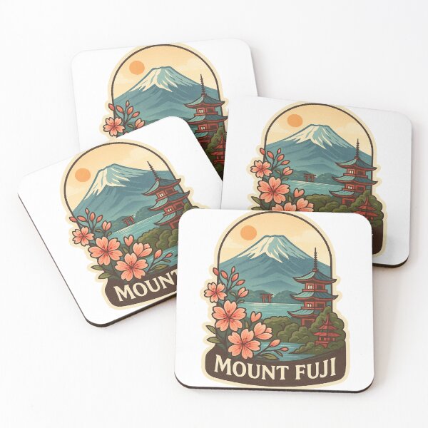 Item preview, Mount Fuji with Cherry Blossoms and Pagoda designed and sold by Aryabek.