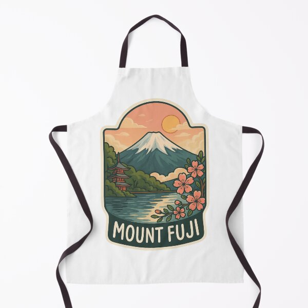 Item preview, Mount Fuji Lakeside Sunset with Cherry Blossoms designed and sold by Aryabek.