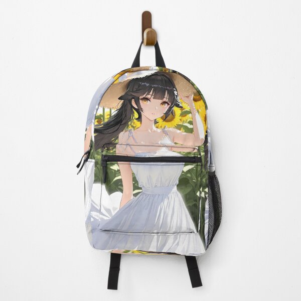 Item preview, Azur Lane Anime Takao Holding Sunflowers while Smiling under Golden Summer Light designed and sold by TorbenKuhano.
