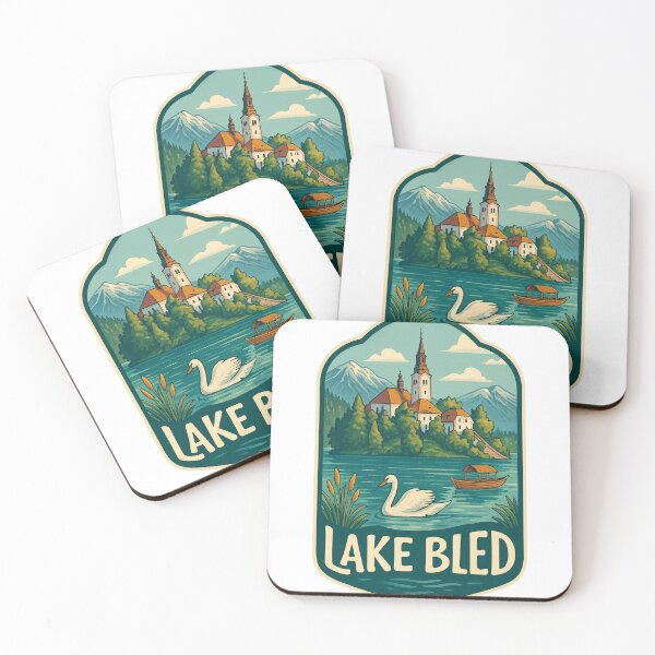 Item preview, Lake Bled with Swan and Church of the Assumption designed and sold by Aryabek.