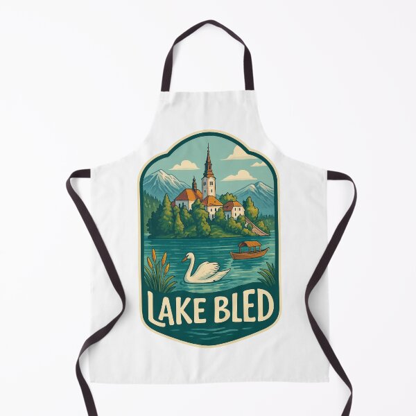 Item preview, Lake Bled with Swan and Church of the Assumption designed and sold by Aryabek.