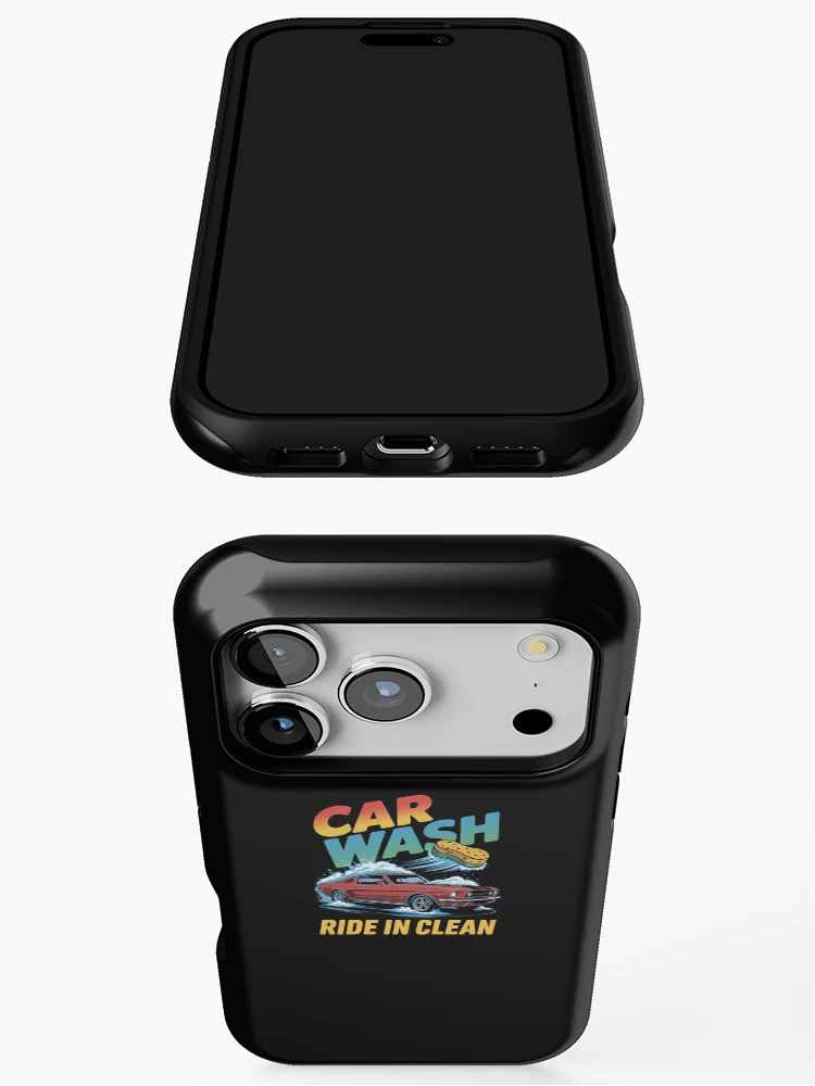 Thumbnail 3 of 4, iPhone Case, Car Wash Ride In Clean designed and sold by TorjeARTStore.