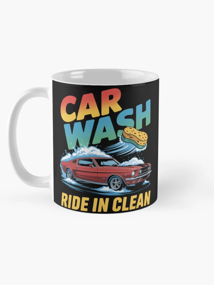 Thumbnail 5 of 6, Coffee Mug, Car Wash Ride In Clean designed and sold by TorjeARTStore.