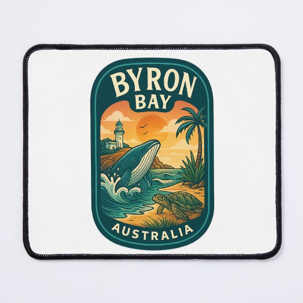 Item preview, Byron Bay Coast with Lighthouse, Whale, and Sea Turtle designed and sold by Aryabek.
