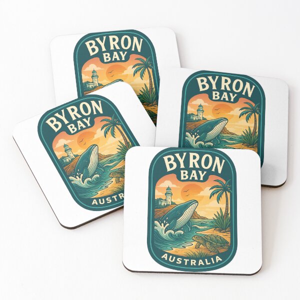 Item preview, Byron Bay Coast with Lighthouse, Whale, and Sea Turtle designed and sold by Aryabek.