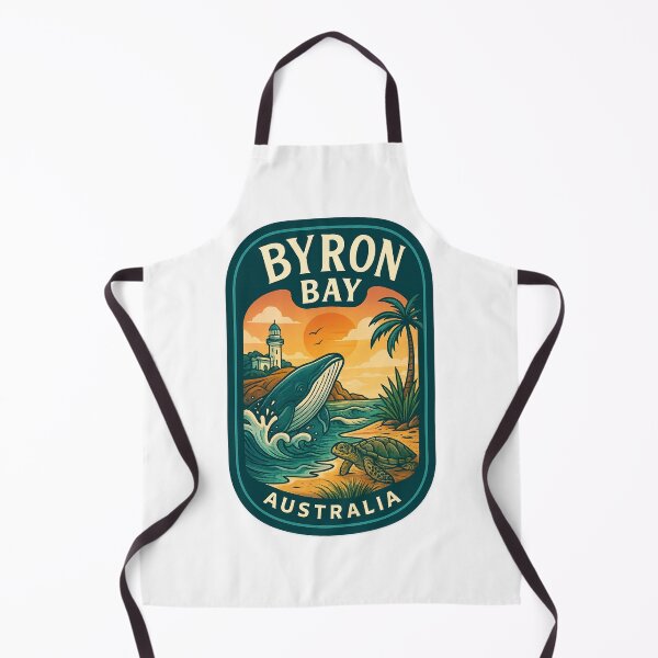 Item preview, Byron Bay Coast with Lighthouse, Whale, and Sea Turtle designed and sold by Aryabek.