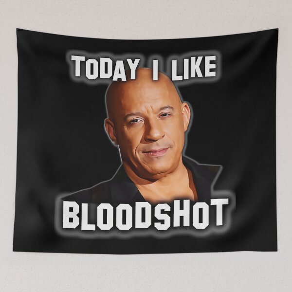 Item preview, Smiling Actor Bloodshot Quote Image designed and sold by AstridHubert.
