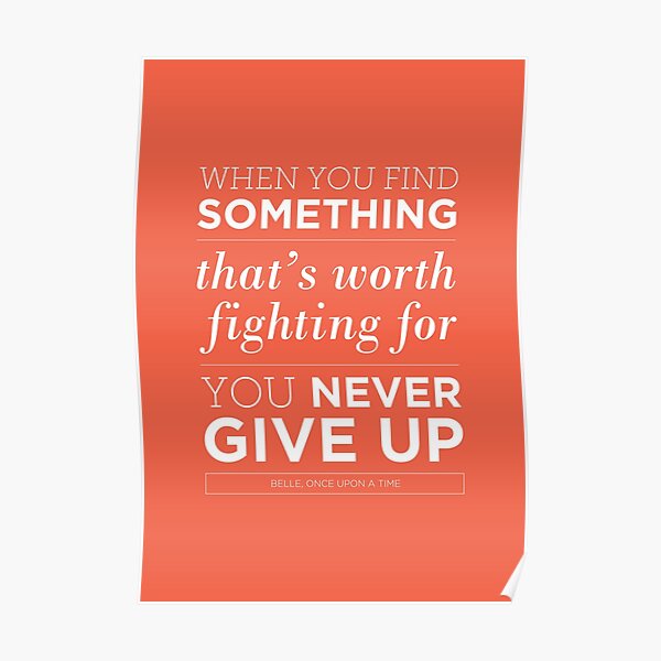 Never Give Up Poster