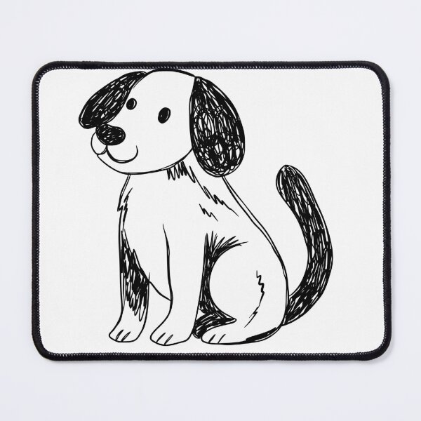 Item preview, Simple Doodle Dog Sketch - Minimalist Pet Art designed and sold by EverBranz-stor.