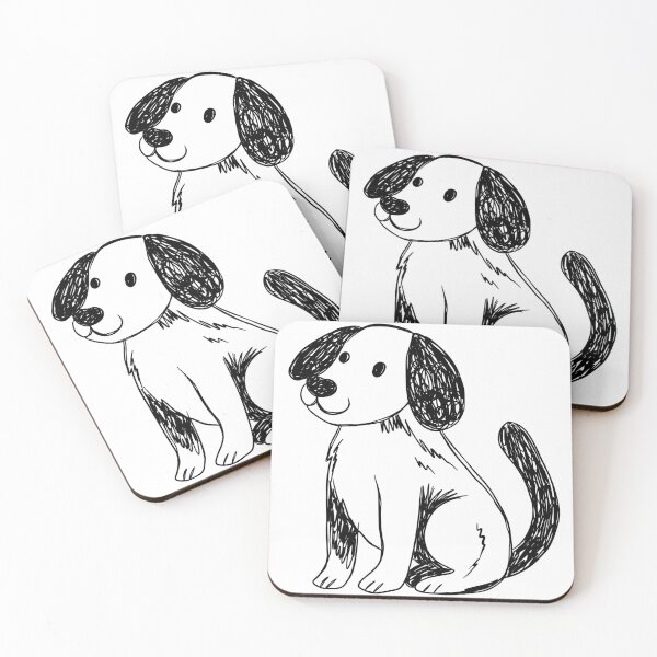 Item preview, Simple Doodle Dog Sketch - Minimalist Pet Art designed and sold by EverBranz-stor.