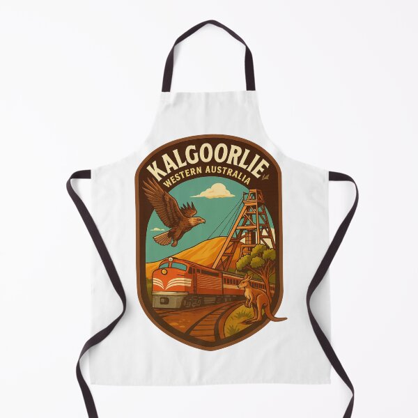 Item preview, Kalgoorlie Railway, Headframe, and Outback Wildlife designed and sold by Aryabek.