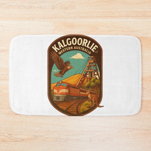 Item preview, Kalgoorlie Railway, Headframe, and Outback Wildlife designed and sold by Aryabek.