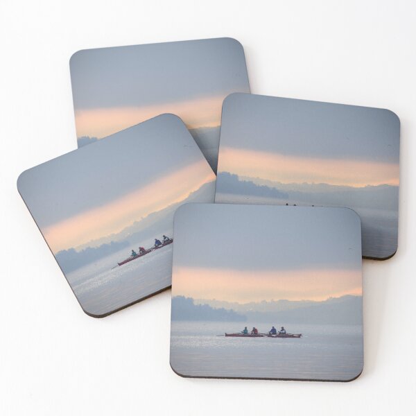 Item preview, Rowboat on Lake Zurich – Evening atmosphere and Alpine panorama / Swiss Artwork Photography designed and sold by Raphael Wolf.