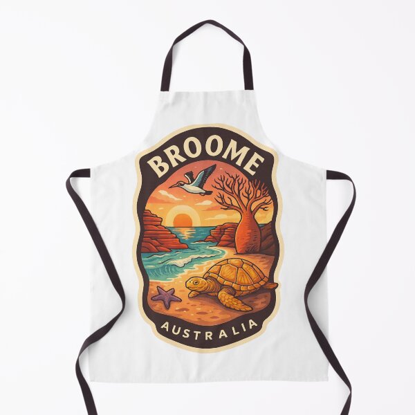 Item preview, Broome Sunset with Sea Turtle and Baobab Tree designed and sold by Aryabek.