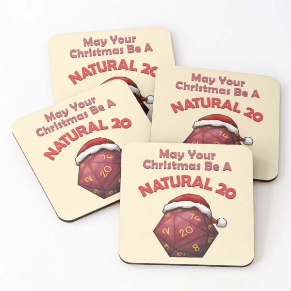 Item preview, May Your Christmas be a Natural 20 designed and sold by KAI-Studio.