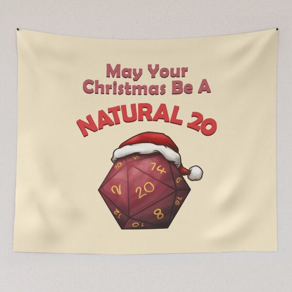 Item preview, May Your Christmas be a Natural 20 designed and sold by KAI-Studio.