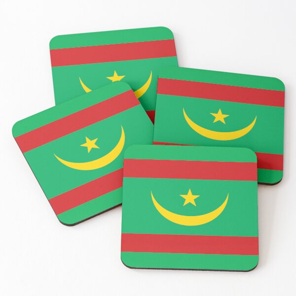 Item preview, Mauritania Flag – Crescent and Star of Sahara Harmony Design designed and sold by Dany05117671.