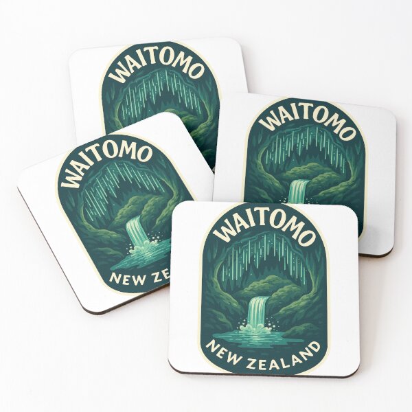 Item preview, Waitomo Glow Cave Waterfall in New Zealand designed and sold by Aryabek.