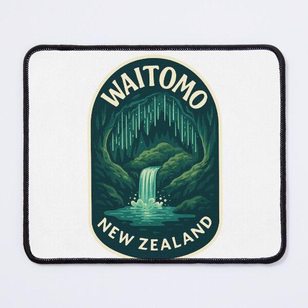 Item preview, Waitomo Glow Cave Waterfall in New Zealand designed and sold by Aryabek.