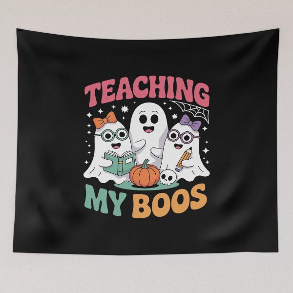 Item preview, Teaching My Boos Cute Book Ghost Groovy Teacher Halloween2 designed and sold by MyzoToyota.