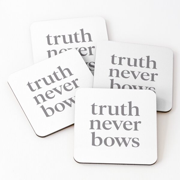 Item preview, Truth Never Bows – Bold Minimal Christian Quote designed and sold by astersgraphics.
