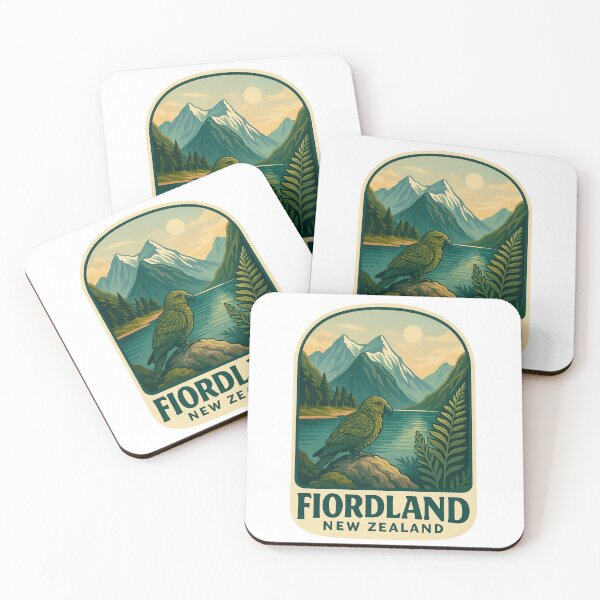 Item preview, Fiordland Mountains and Kea in Southland New Zealand designed and sold by Aryabek.