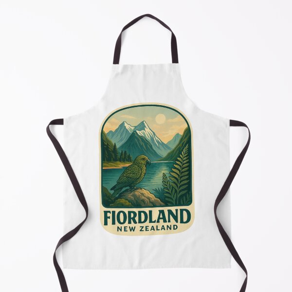 Item preview, Fiordland Mountains and Kea in Southland New Zealand designed and sold by Aryabek.
