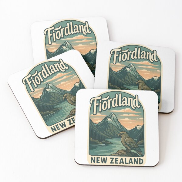 Item preview, Fiordland Peaks and Kea Overlooking Milford Sound designed and sold by Aryabek.