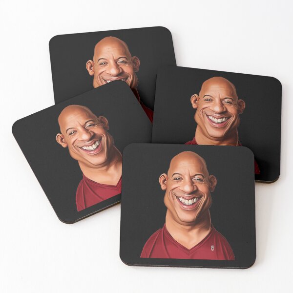 Item preview, Caricature Bald Actor Broad Smile designed and sold by AstridHubert.