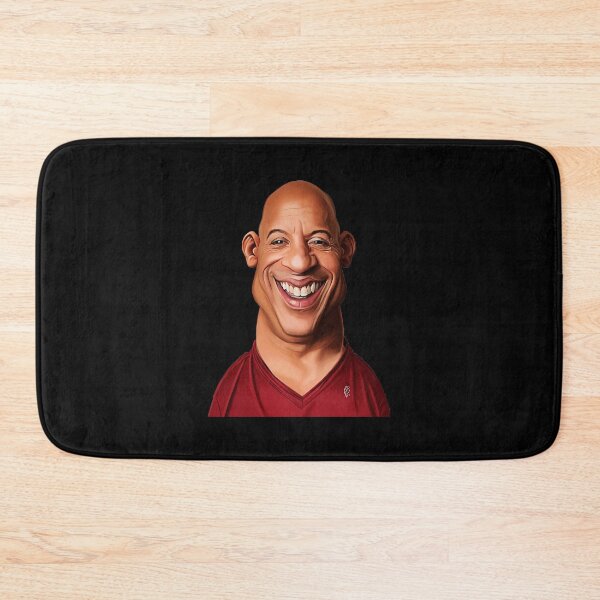 Item preview, Caricature Bald Actor Broad Smile designed and sold by AstridHubert.
