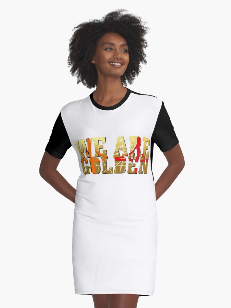 We are Golden Graphic T-Shirt Dress for Sale by FivaGraphicArts